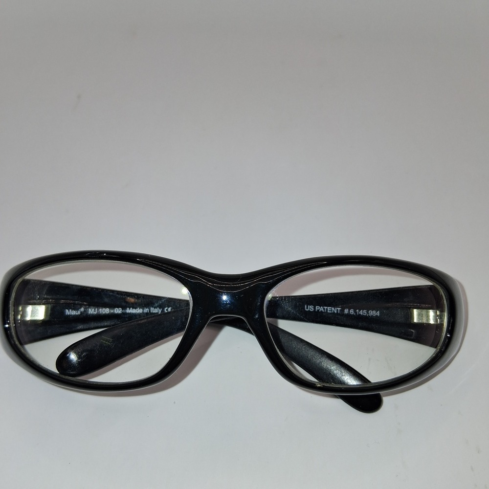 Maui Jim Sunglasses FRAMES ONLY MJ108 02 Black Wrap Italy